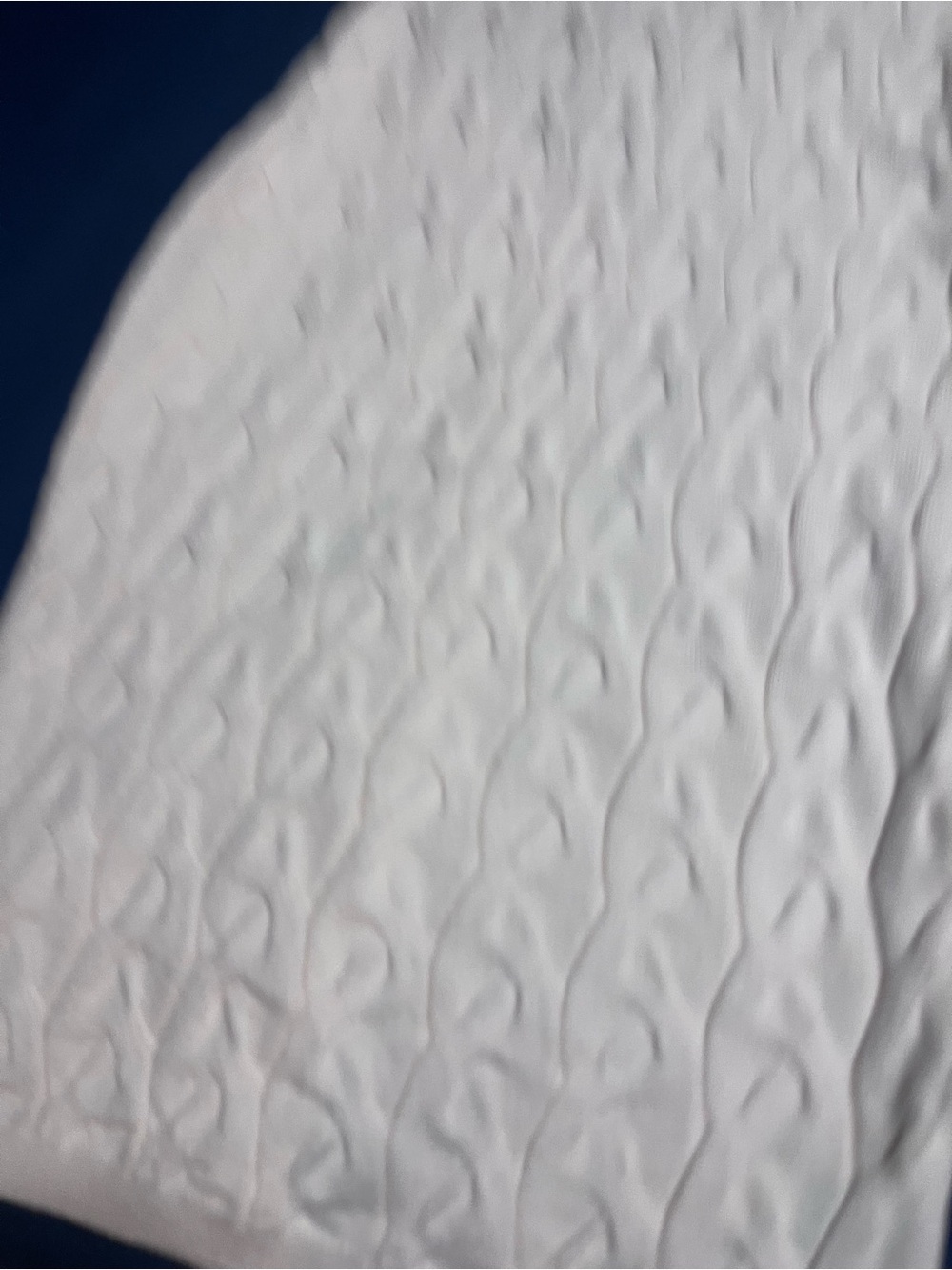 Knit Cable-Pattern Cream Slip Dress - Picture 2 of 3